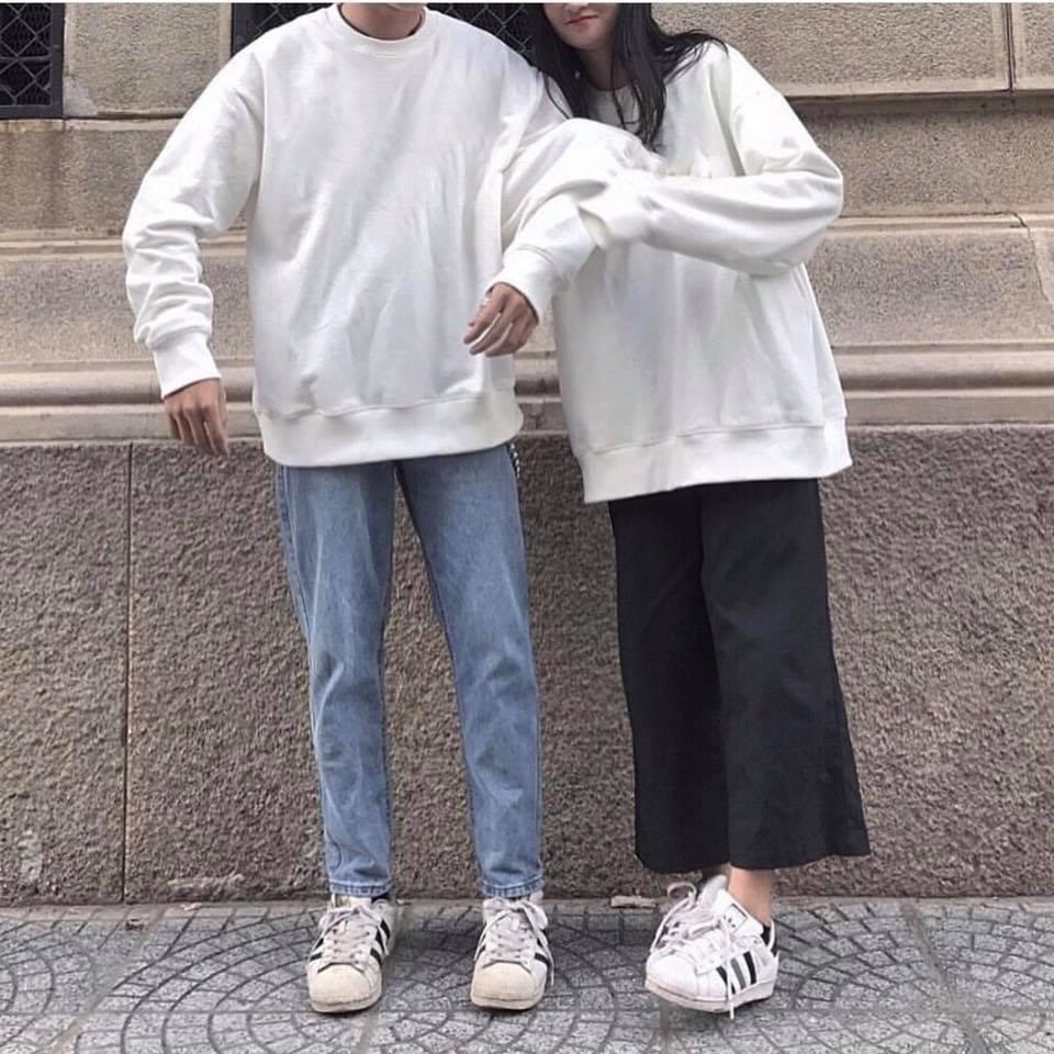 Áo Sweater Trơn Unisex - Sweater Basic Nhiều Màu