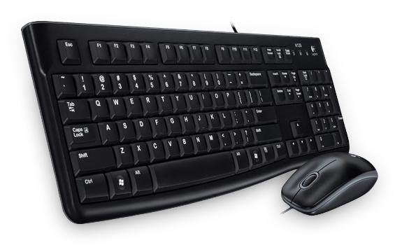 Bộ bàn phím và chuột LOGITECH Combo MK120 (Đen) Chính Hãng