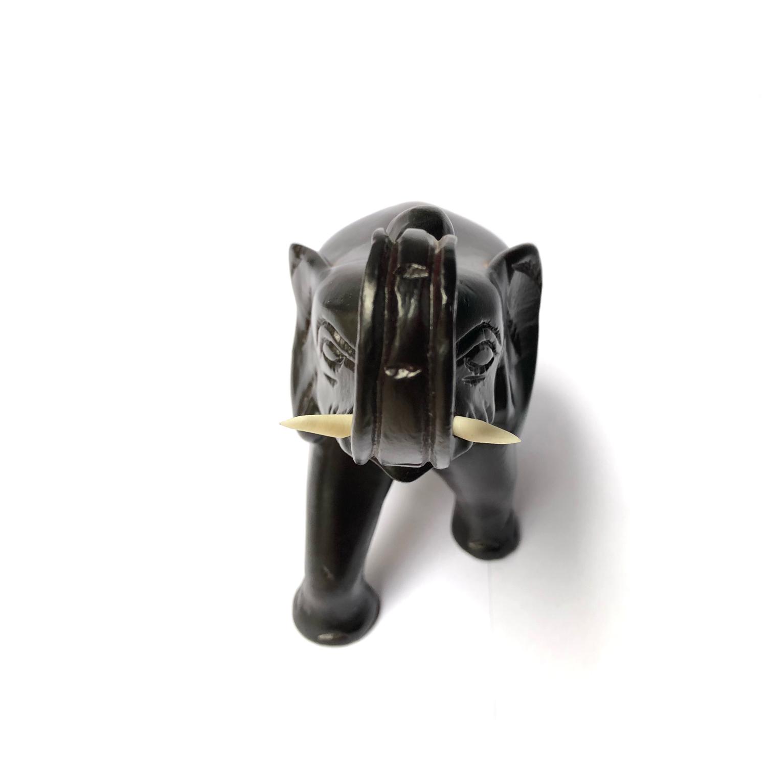 Wooden Elephant Statue - Single Elephant