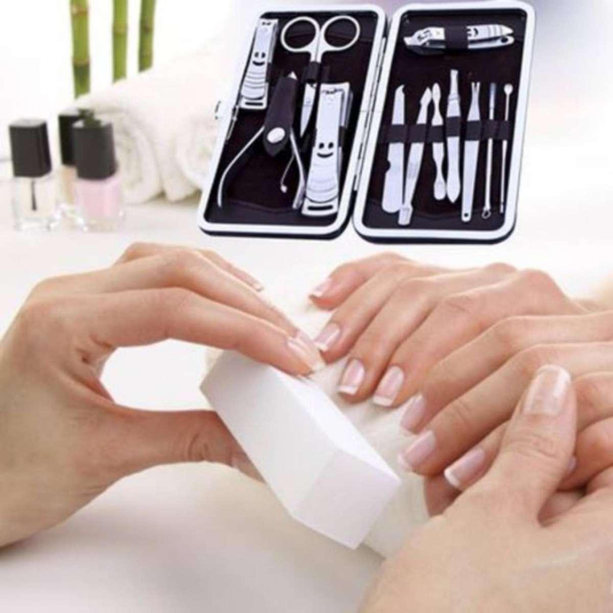 Bộ kìm bấm móng tay 12 món thép không gỉ
