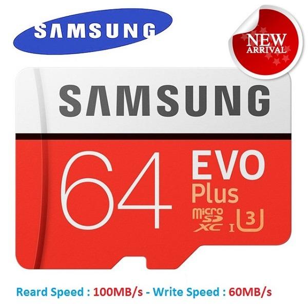 Thẻ nhớ MicroSDXC Samsung EVO Plus U1 64GB 100MB/s (New) + Adapter
