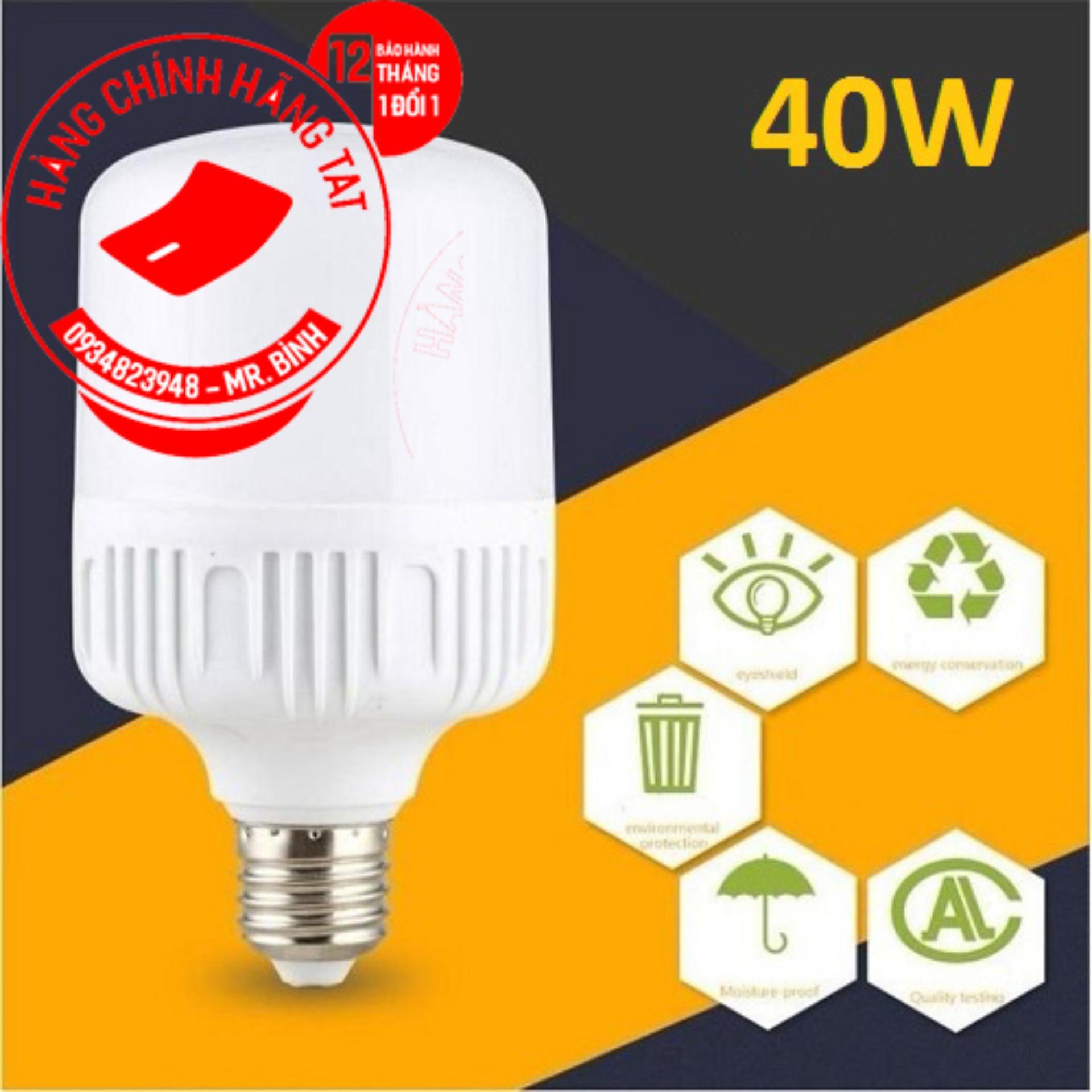 Bóng đèn Led trụ 40W Siêu sáng - tiết kiệm điện (Trắng)