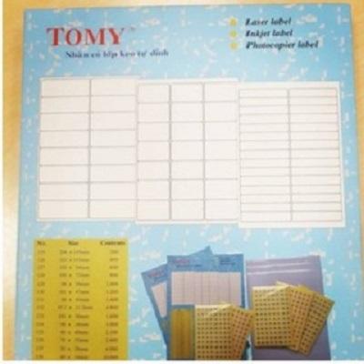 Giấy in tem Tomy A4 (Size 125- Size 149)