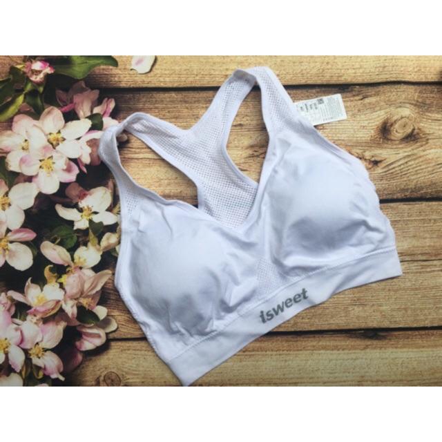 [HCM]ÁO BRA THUN DỆT ISWEET BA LỖ NGẮN