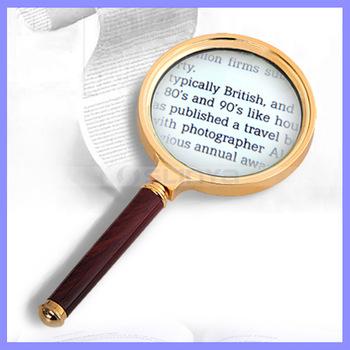 Kính Lúp Magnifier 80mm Cán gỗ
