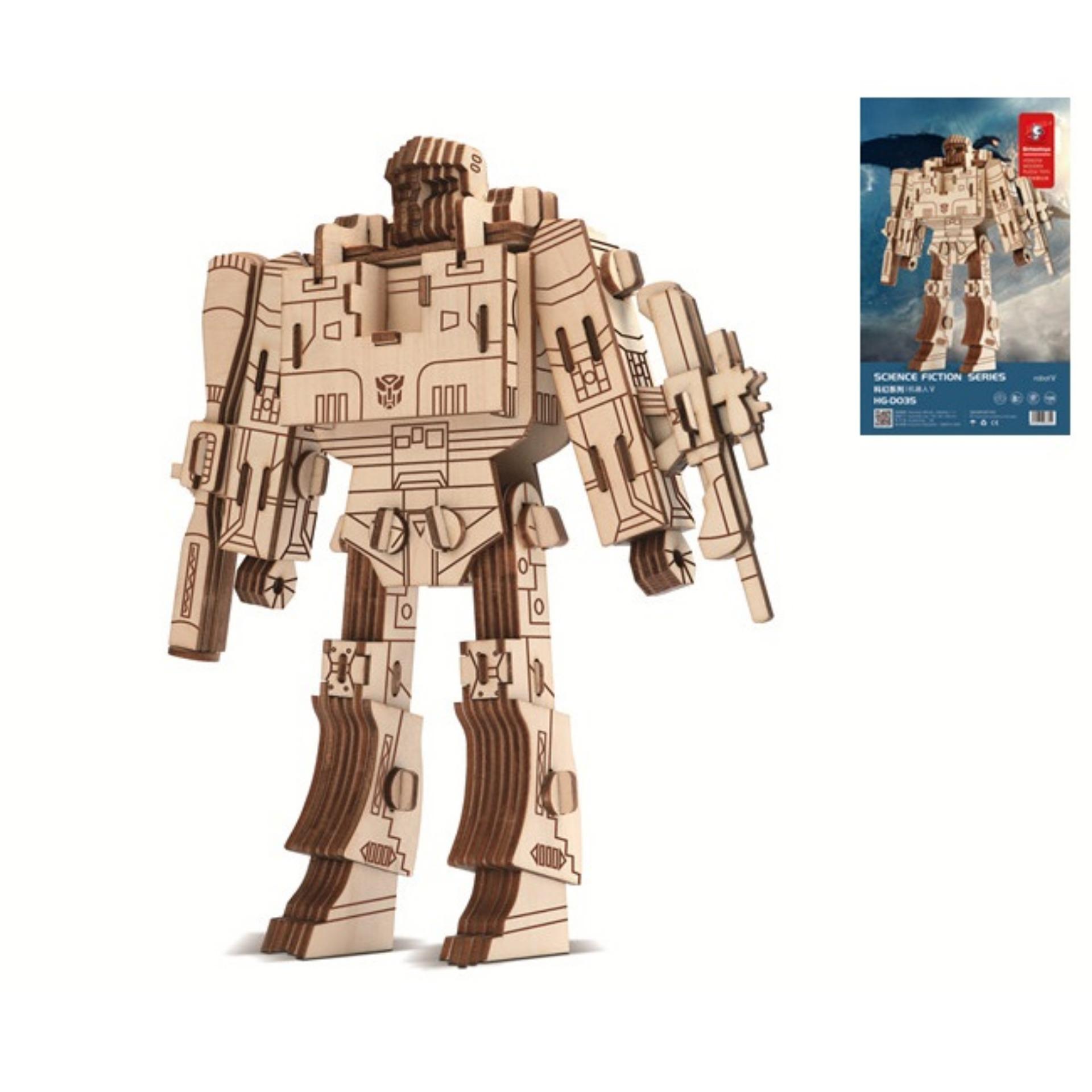 Đồ chơi lắp ráp gỗ 3D Mô hình Robot Megatron