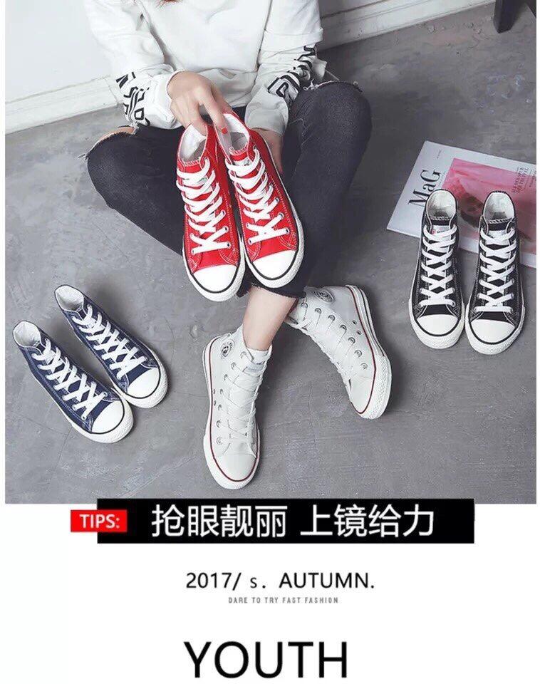 Giày bata Cổ cao hình sao siêu hót