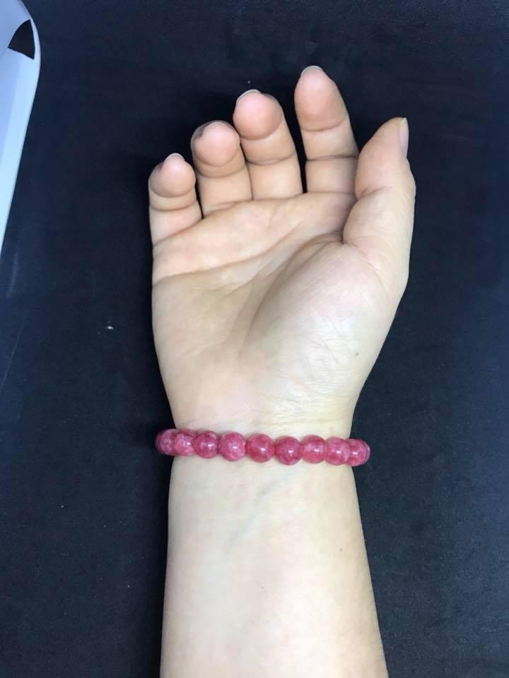 [HCM]VÒNG TAY ĐÁ RUBY HỒNG NGỌC 8LY