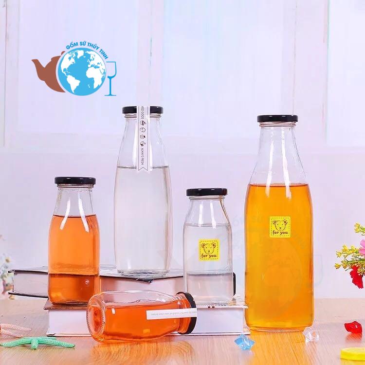 [HCM]COMBO 2 Chai Thuỷ Tinh Đựng Sữa 200ml