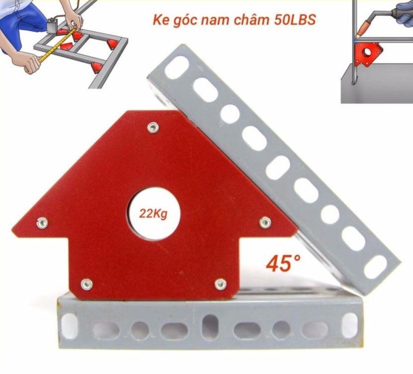 Ke góc nam châm 45° 90° 135° lực hút 12kg - 25LBS