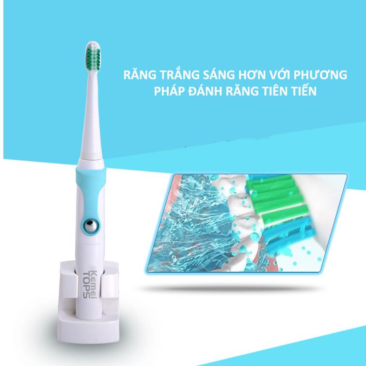[HCM]Bàn Chải Đánh Răng Điện Kemei KM-907