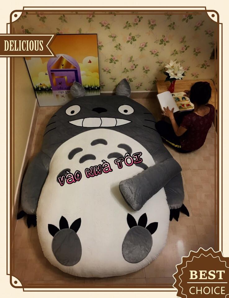 Giường Thú Bông Cao Cấp Nhật Bản Totoro cười Vao Nha Toi BA0003