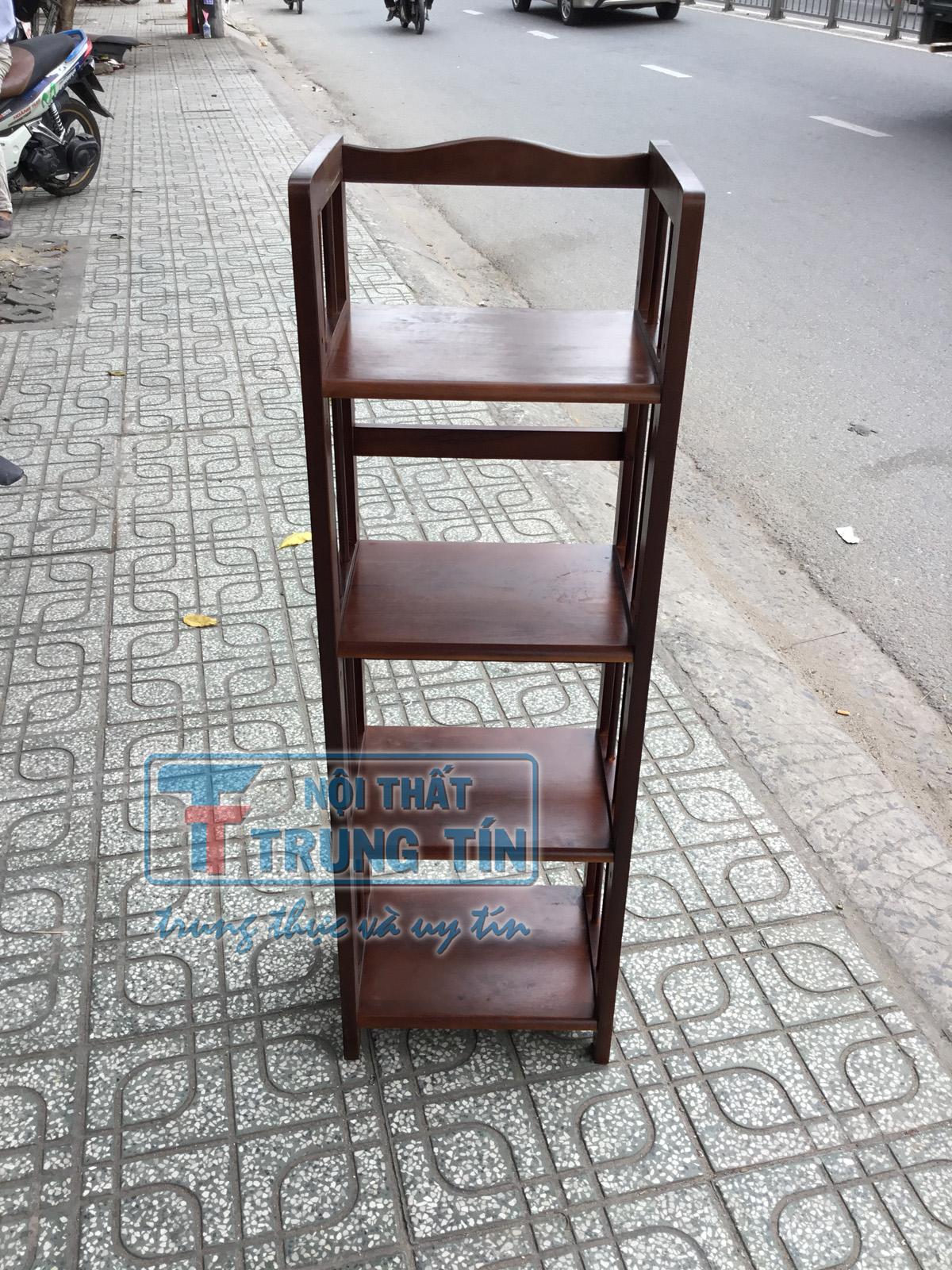 [HCM]kệ sách gỗ 4 tầng ngang 40