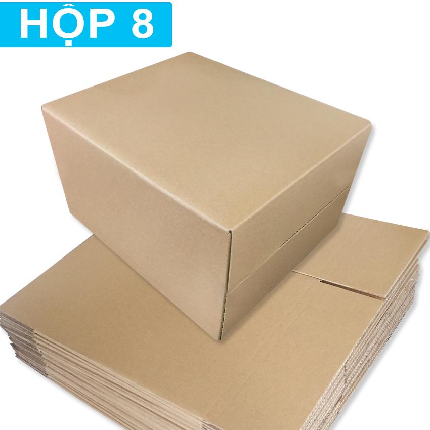 [HCM]Bộ 10 cái hộp giấy carton size 8 Vàng 10 (35 x 28 x 25cm)