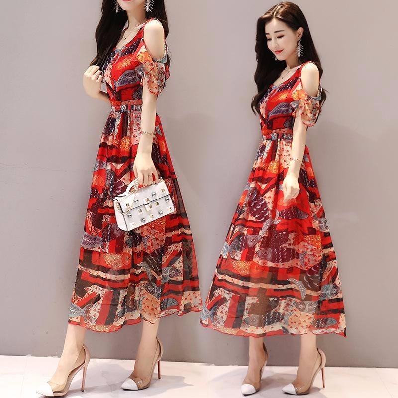 ĐẦM MAXI HOA DUYÊN DÁNG CAO CẤP NGOCTRANSHOP - NT4305