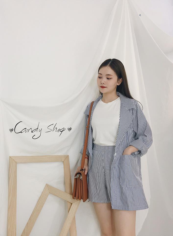 Set Vest caro công sở sang trọng lịch sự (hình thật)