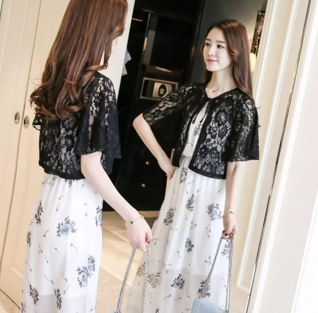 Áo Khoác Ren Lửng