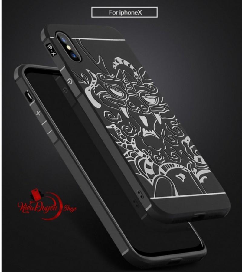 Ốp lưng dành cho iphone  X,XS chống sốc hoa văn