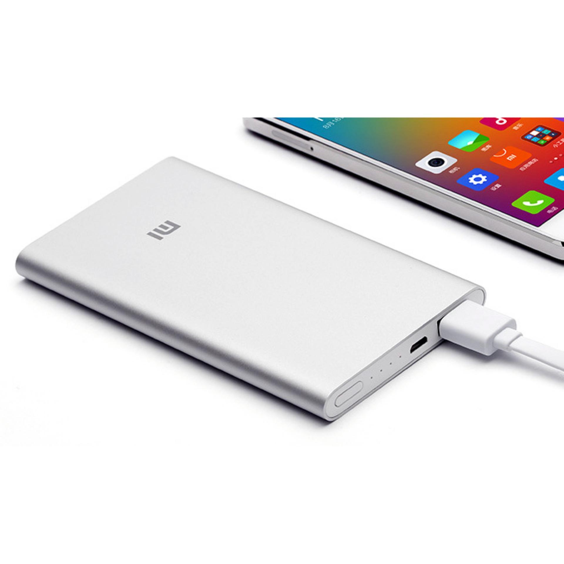 Pin sạc dự phòng Xiaomi Mi PowerBank 5000 (Bạc) - Hãng phân phối chính thức