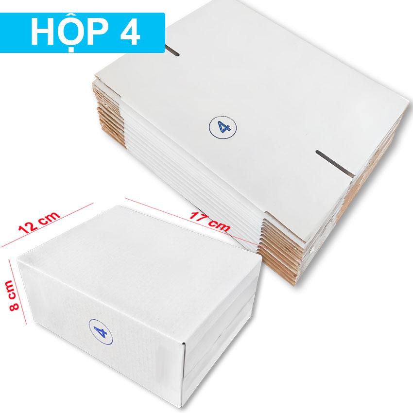 [HCM]Combo 10 hộp giấy carton size 4 (17 x 12 x 8cm)