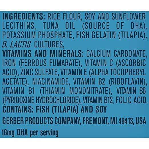 Bột ăn dặm Gerber vị gạo bổ sung DHA & Probiotic - 227g