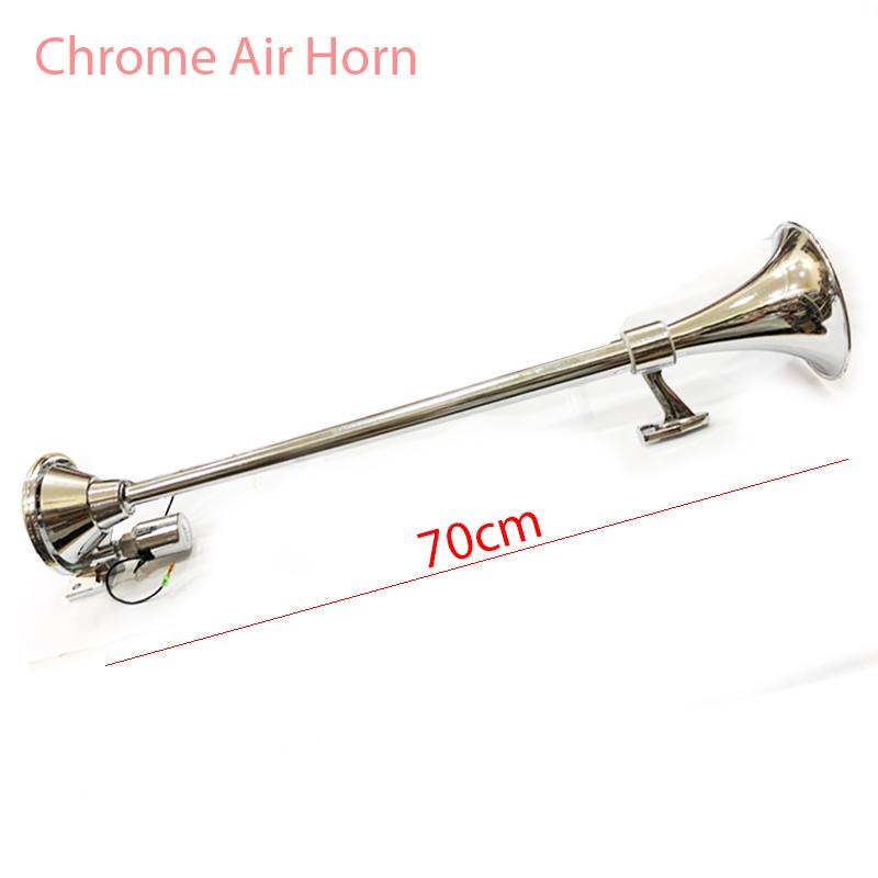 Còi hơi dài 70cm mạ chrome cho xe có bình hơi