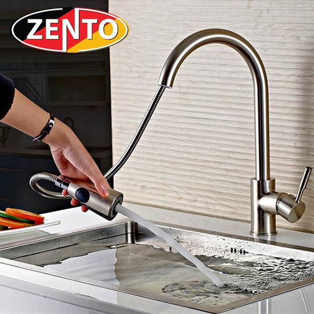 Vòi rửa bát nóng lạnh inox 304 Zento SUS5578