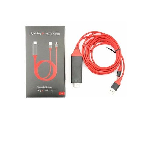 Cáp Lightning to HDMI cho iPhone / iPad kết nối Tivi hỗ trợ IOS các phiên bản