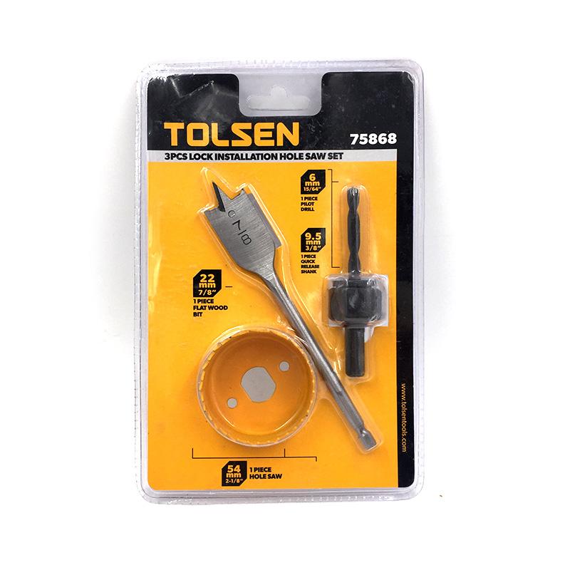 Bộ Khoét Lỗ Gỗ 3 Món Tolsen 75868