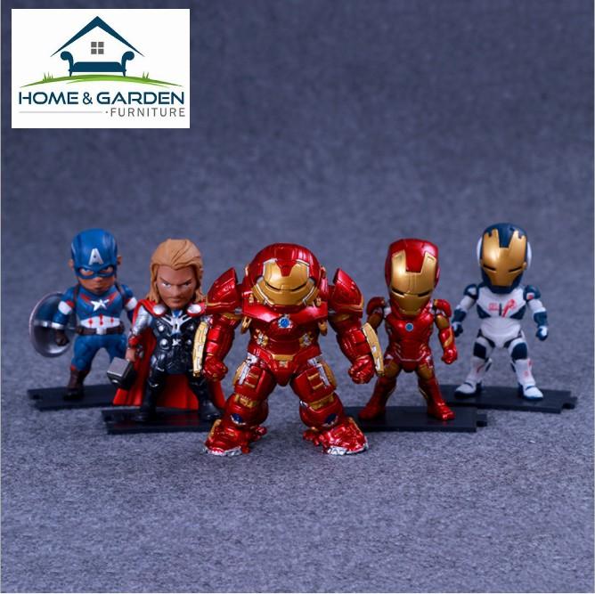 Mô hình trưng bày 5 nhân vật Marvel Avenger cao cấp 9cm