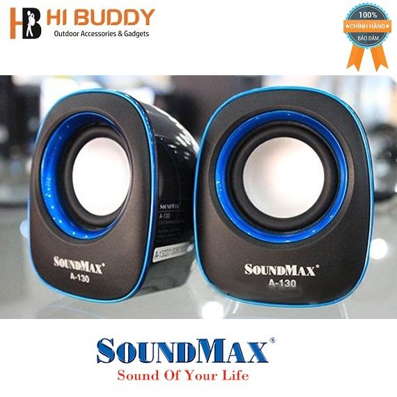 Loa vi tính Soundmax A-130/2.0 6W RMS (Xanh)