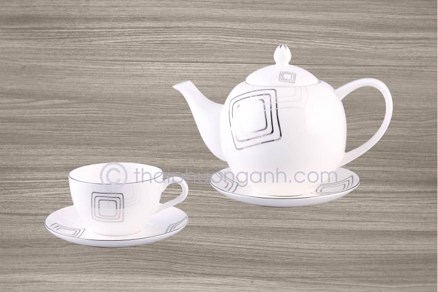 Bộ ấm trà 14 món Sứ Xương Royal Houseware 145286