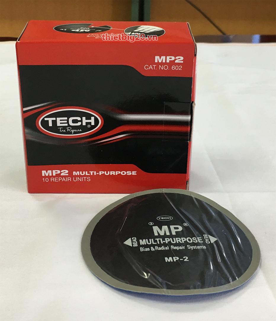 Hộp 10 miếng vá lốp bố chéo và bố thẳng Tech MP-2 (Bias/Radial, 90mm)
