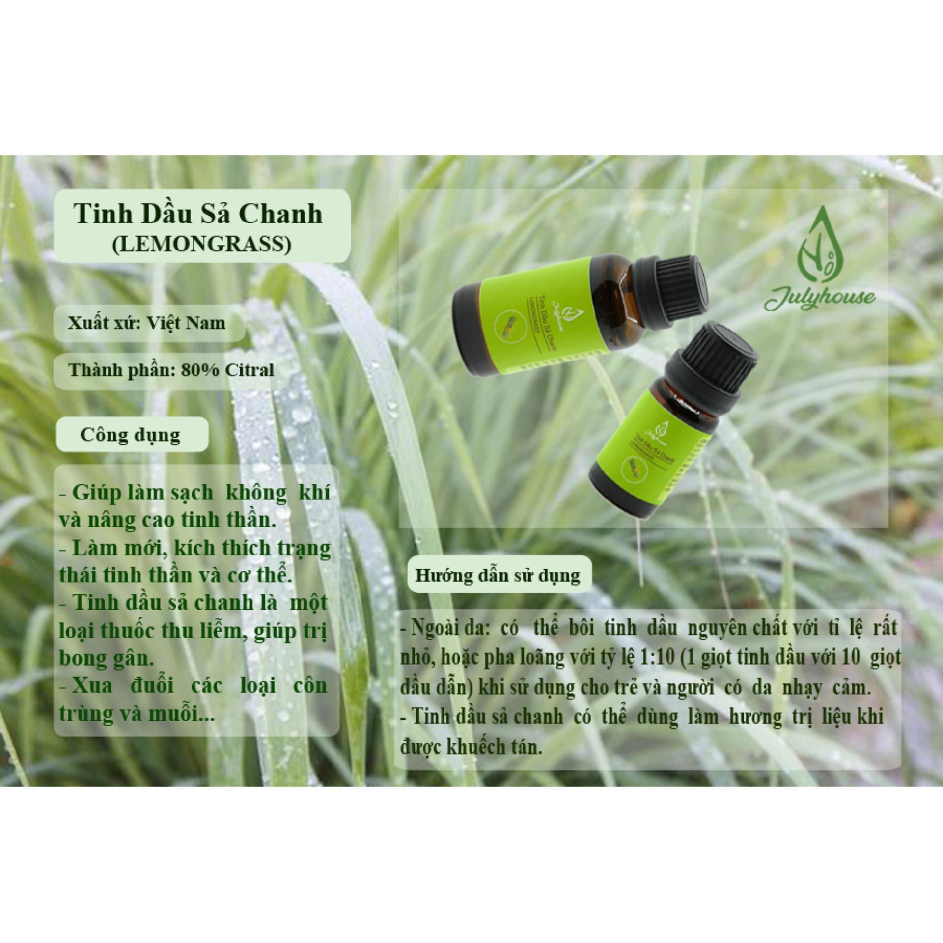 Tinh dầu thơm phòng Sả Chanh JULYHOUSE 30ml