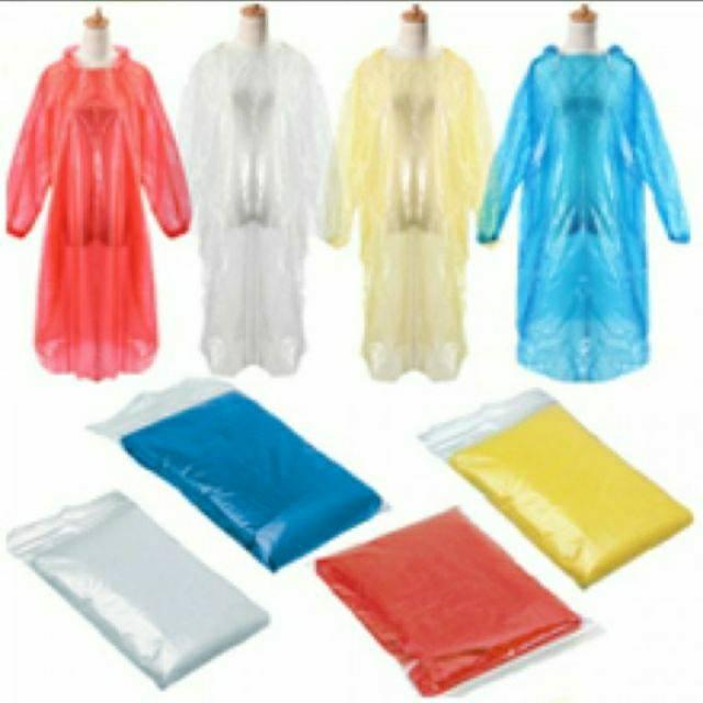 50 áo mưa màu mặc 1 lần( 1 bịch )