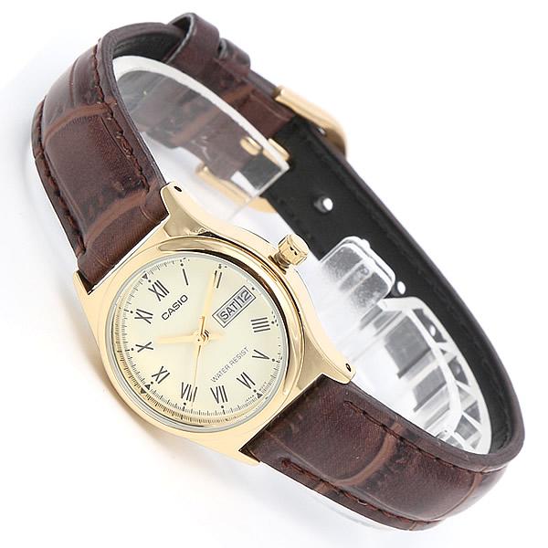 Đồng hồ nữ dây da Casio Anh Khuê LTP-V006GL-9BUDF