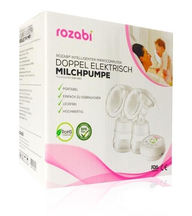 Máy hút sữa điện đôi kèm matxa 12 cấp độ Rozabi