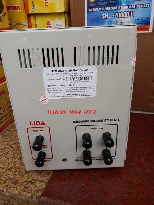 Ổn Áp Lioa 5KVA 1 Pha Dải 50-250V, Thế Hệ II 100% Dây Đồng