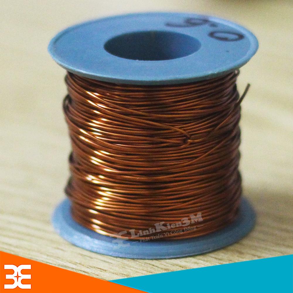 Dây Đồng Bọc Cách Điện 0.7mm - Cuộn 100g