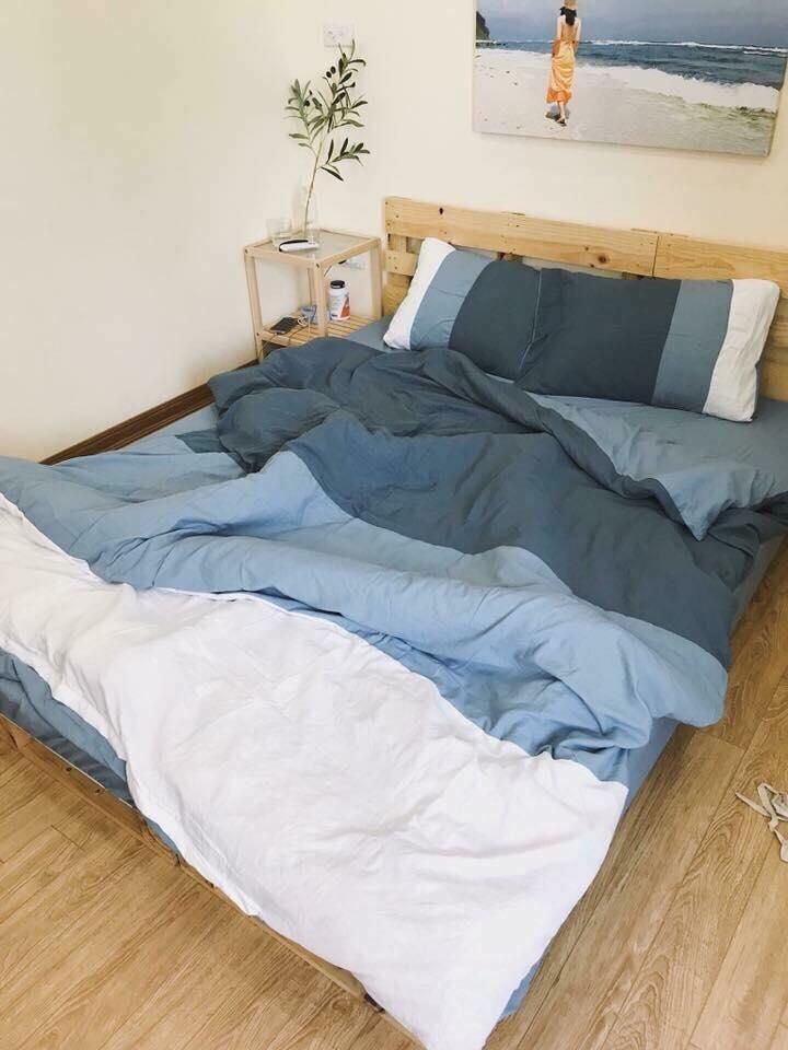 BỘ CHĂN GA GỐI COTTON ĐŨI + RUỘT CHĂN MỎNG