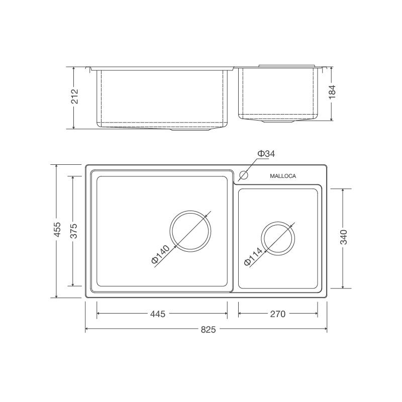 Chậu Rửa Chén MS 8801