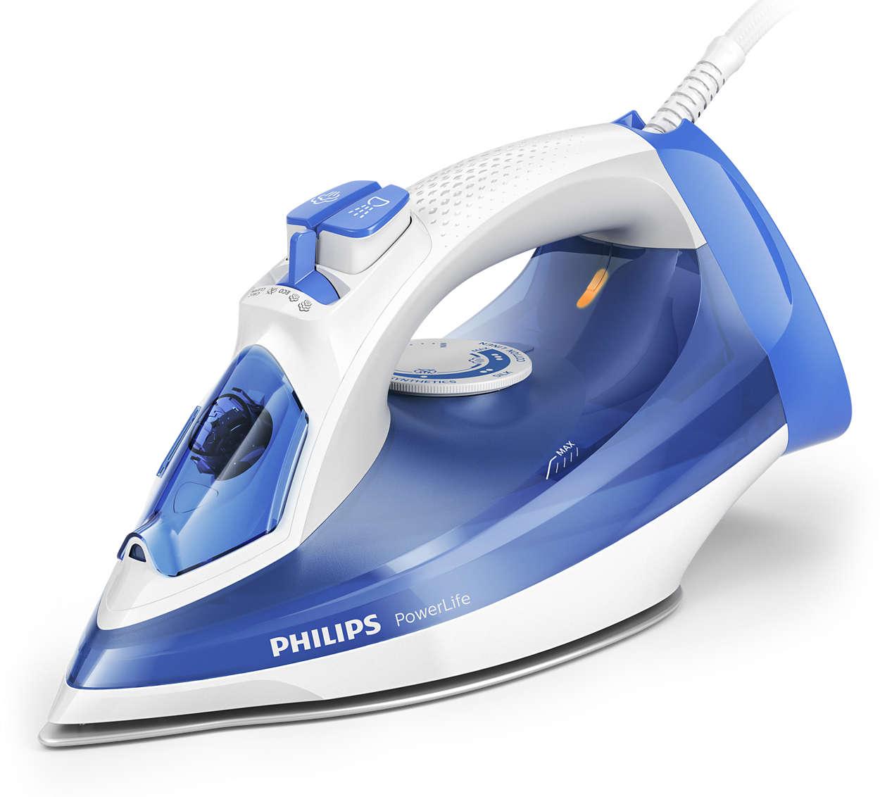 Bàn ủi hơi nước Philips GC2990 (Xanh phối trắng) - Hàng nhập khẩu
