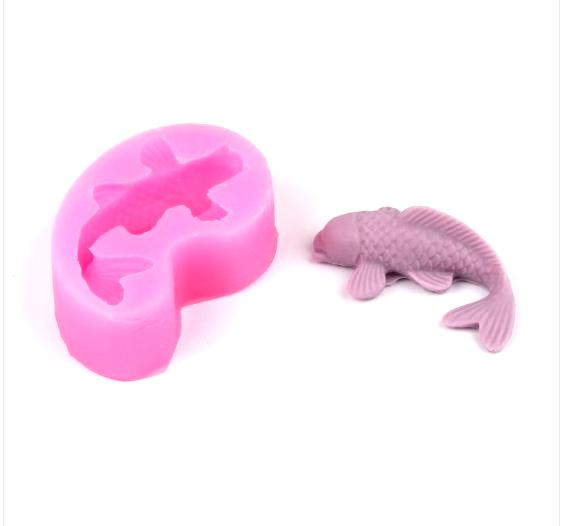 Khuôn rau câu silicon 3D - Mẫu Con Cá