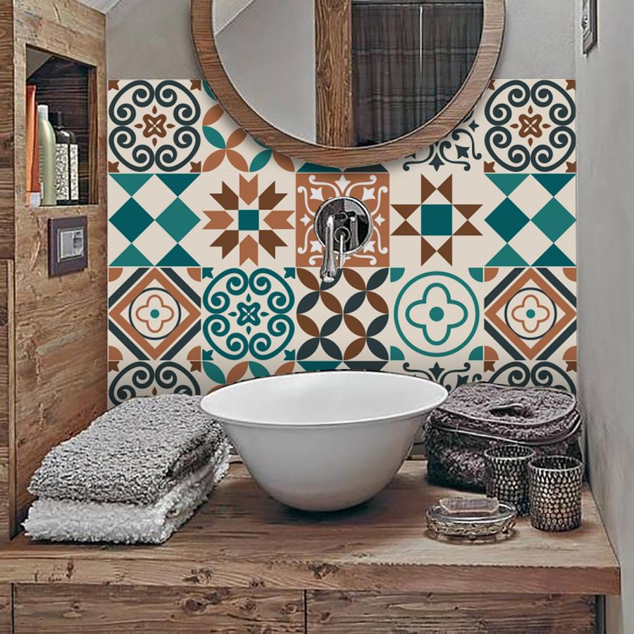 Decal gạch bông Simple - Decal dán tường - Sắc nét bền đẹp