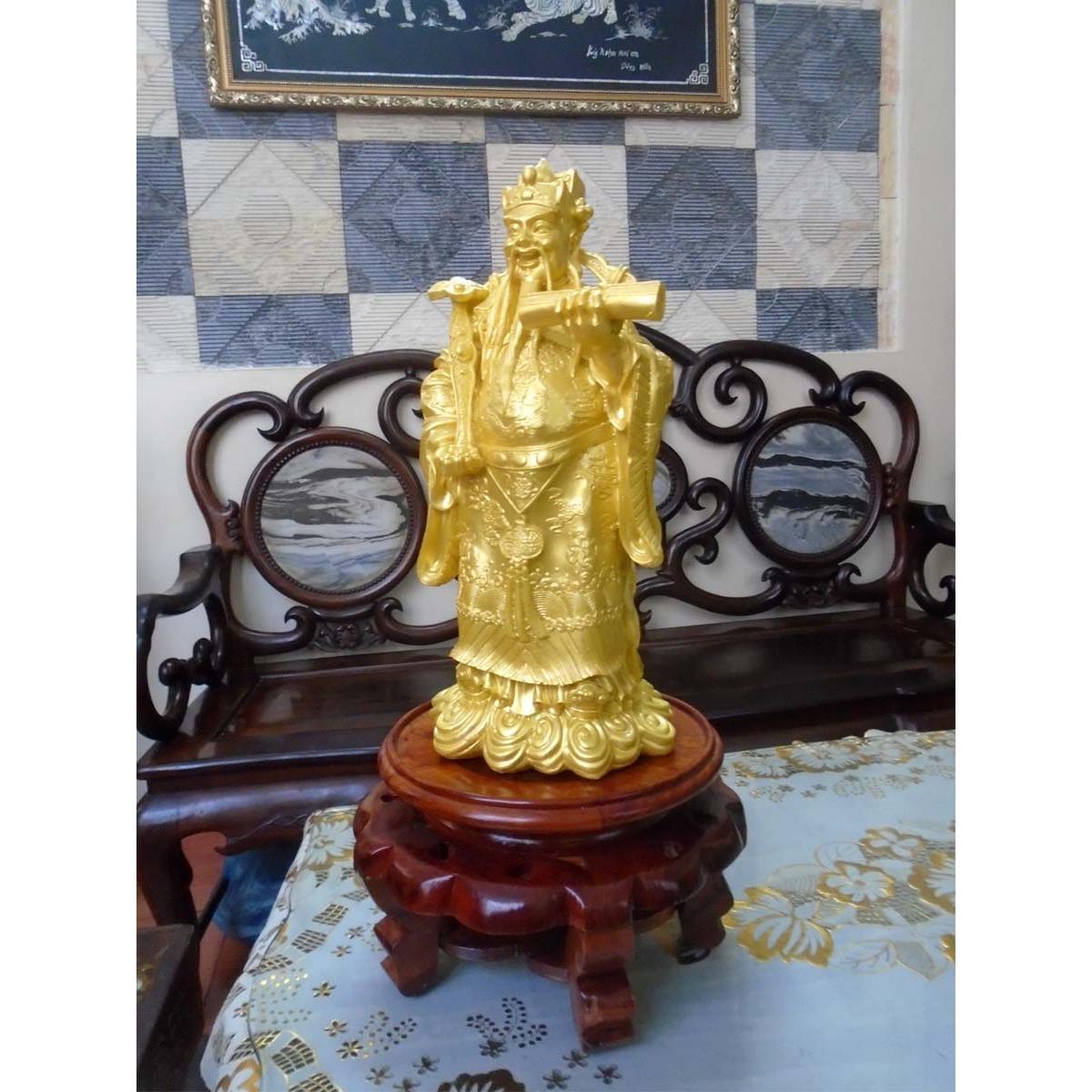 [HCM]Tượng Thần Tài đá poly vàng ( Tượng ông Lộc)