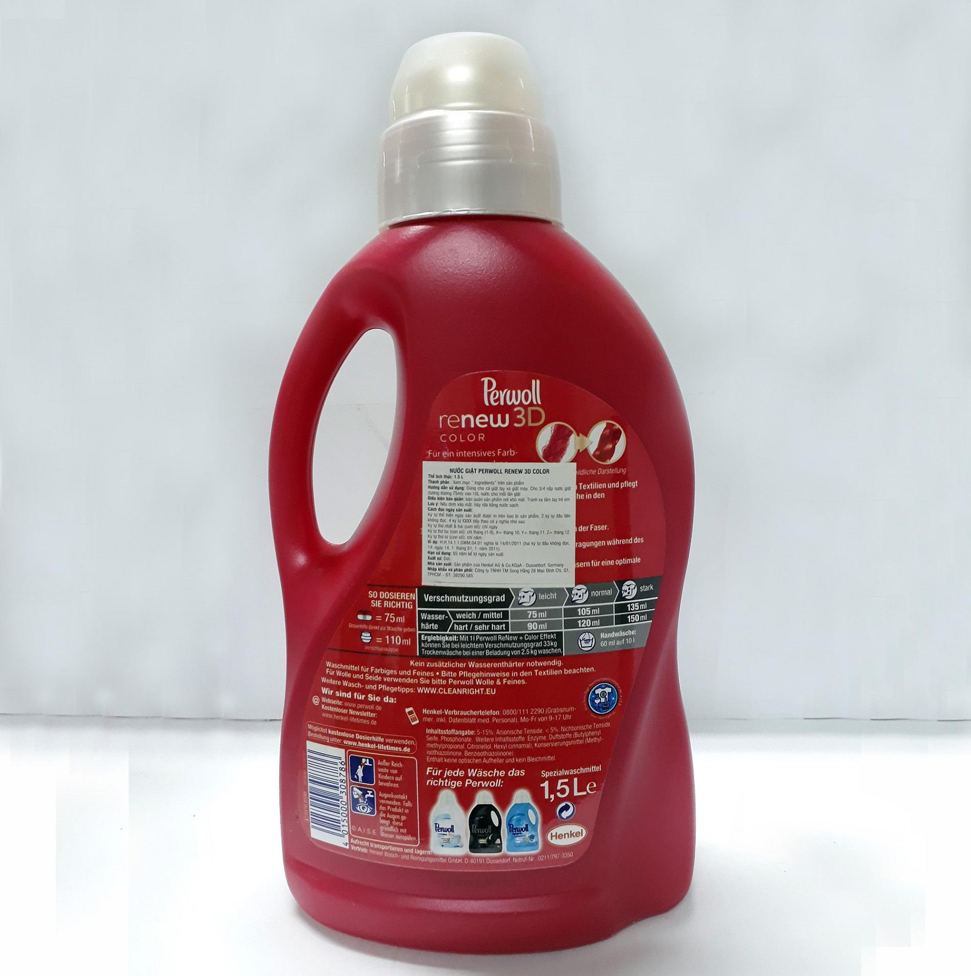 Nước giặt Perwoll New Color 1,5 Lít