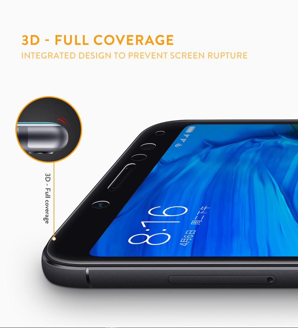 Miếng dán cường lực full màn hình cho Xiaomi Redmi Note 5 Pro (Trắng)