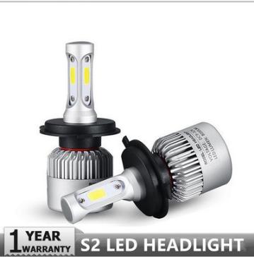 Đèn pha led xe máy , ô tô S2 chân H4 siêu sáng 3 tim