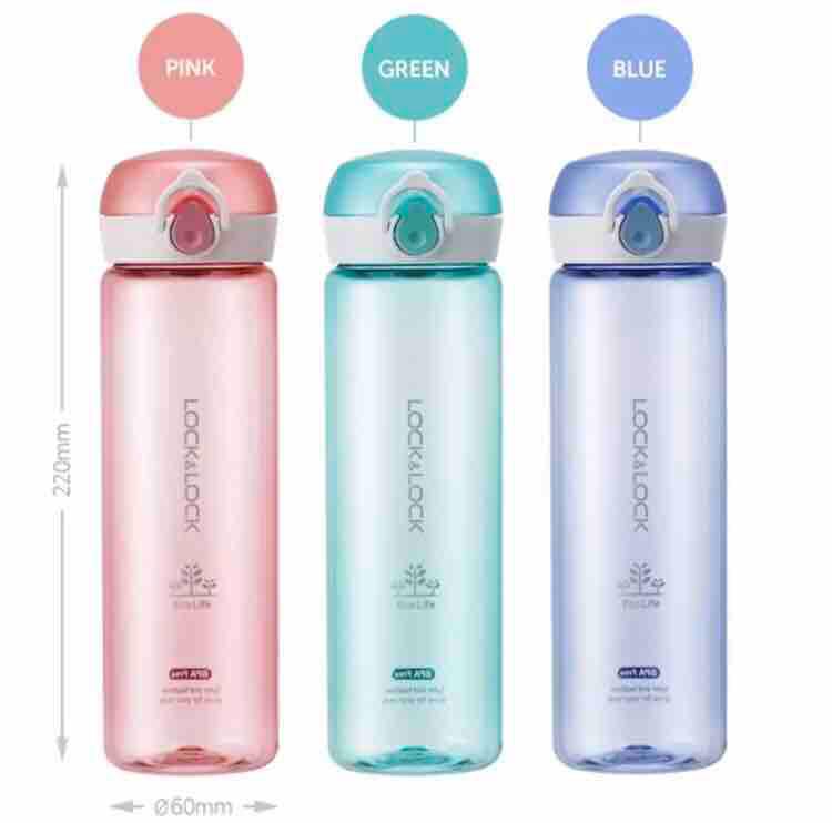 [HCM]Bình đựng nước 550ml Lock&Lock EcoLife HLC645GRN