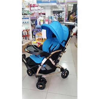 Xe đẩy bập bênh 2 chiều cho trẻ em Baobaohao C3 (Đen phối xanh)